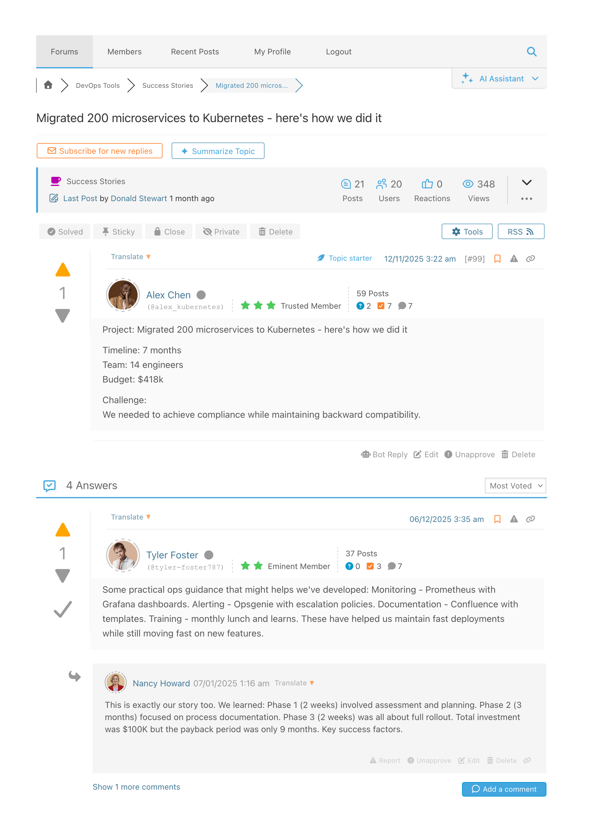 Q&A Layout - Posts View