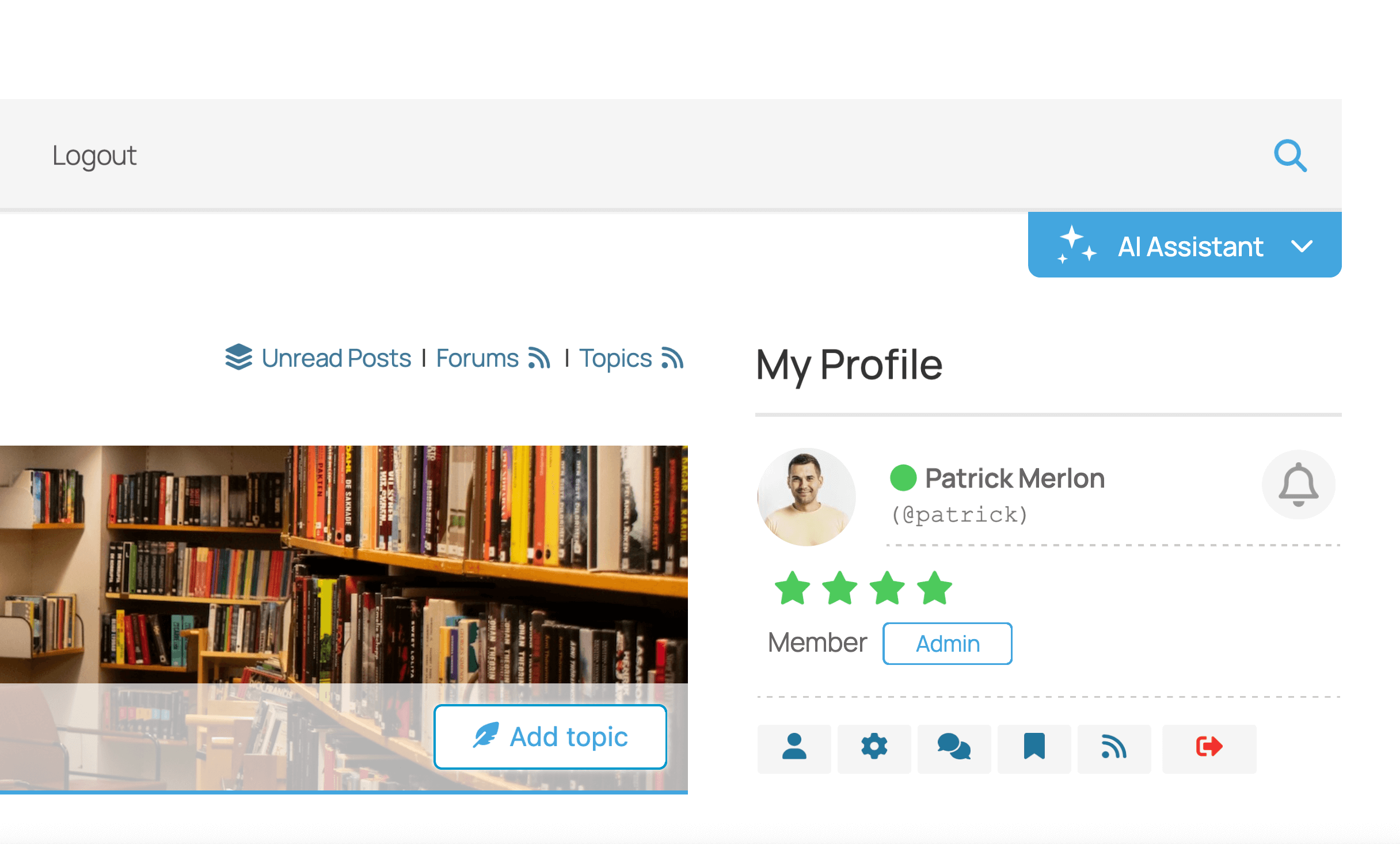 AI Assistant Widget Button