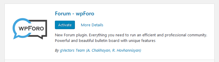 wpForo plugin