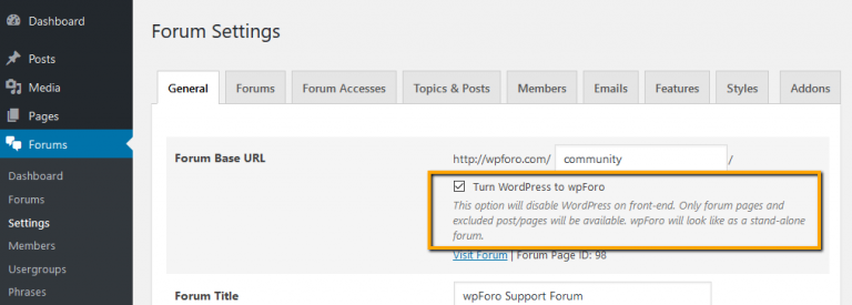 wpForo安装：WordPress支持的网站论坛