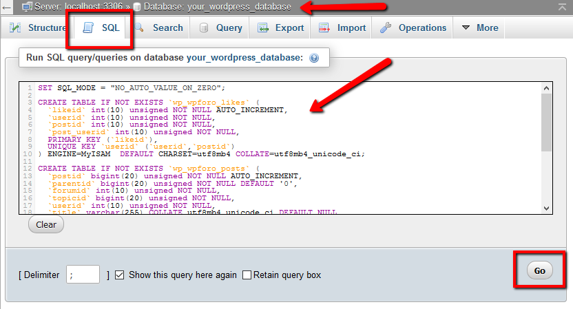 Create Table Mysql Primary Key Auto Increment Photos Table