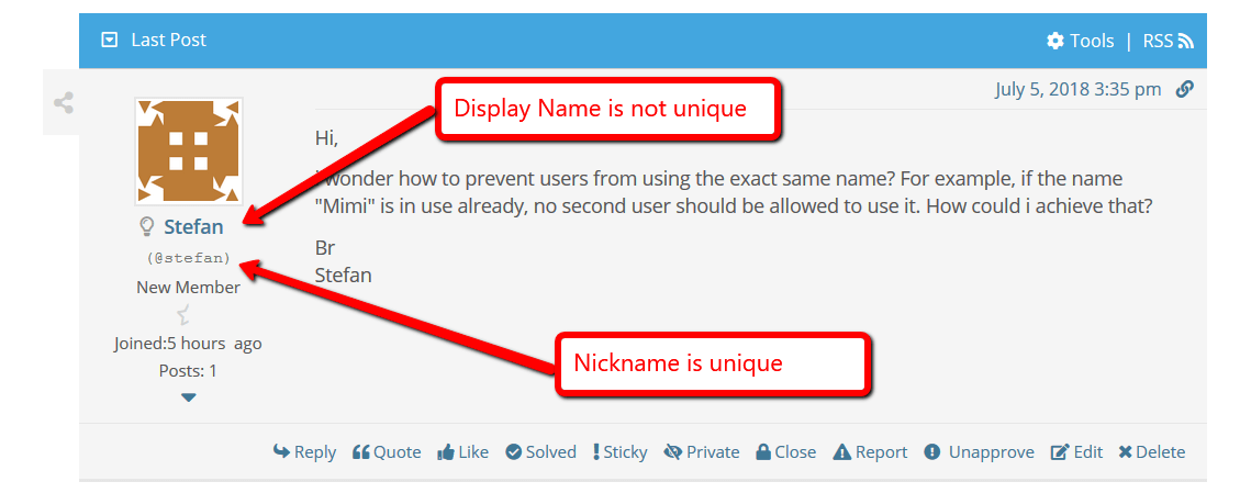 How to add the player's username below their display name in the