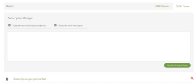 forum board 2 subscriptions