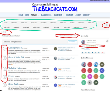 forum menu and icon issue